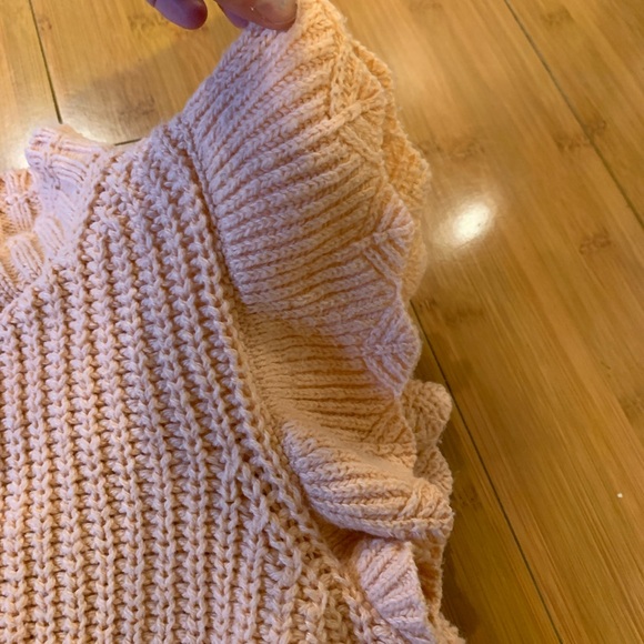 Universal Thread Pink Ruffle Sweater - Picture 3 of 4